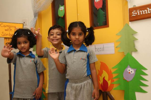 CHIREC PP1A Simba students happily posing for a picture