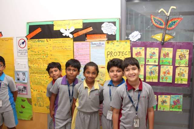 CHIREC students participating in Flora and fauna project