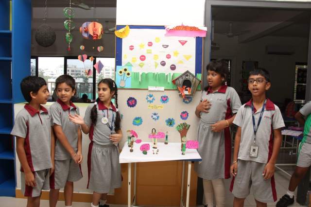 CHIREC students participating in welcome back project