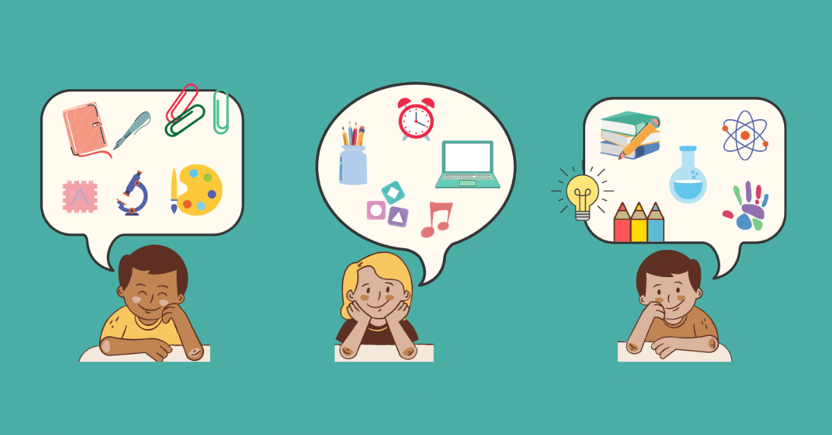 Three students picturing the joy of exploring new ideas and skills.